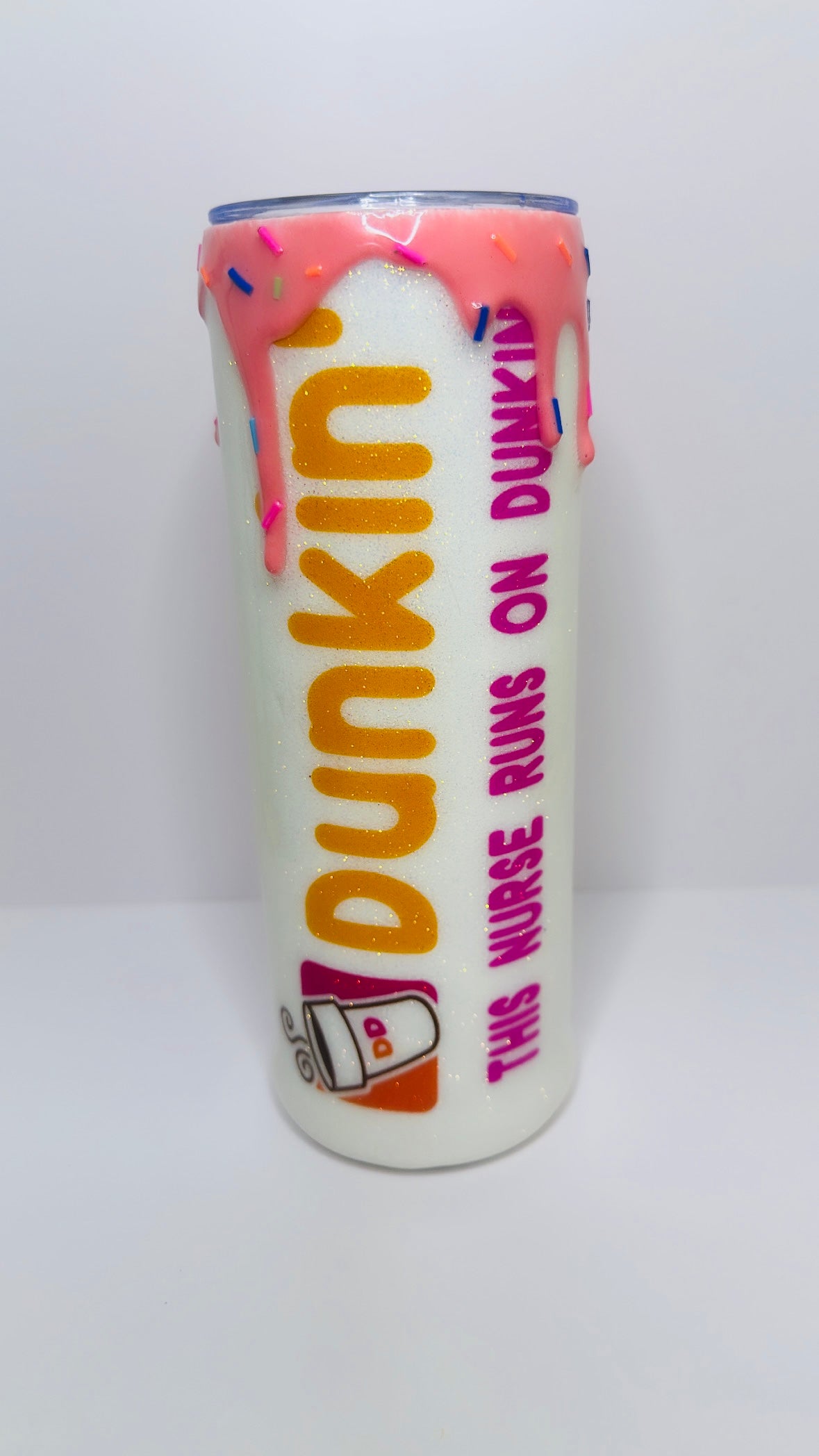 Dunkin Glitter Tumbler