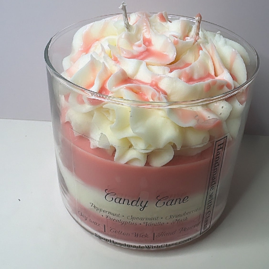 Candy Cane Candle