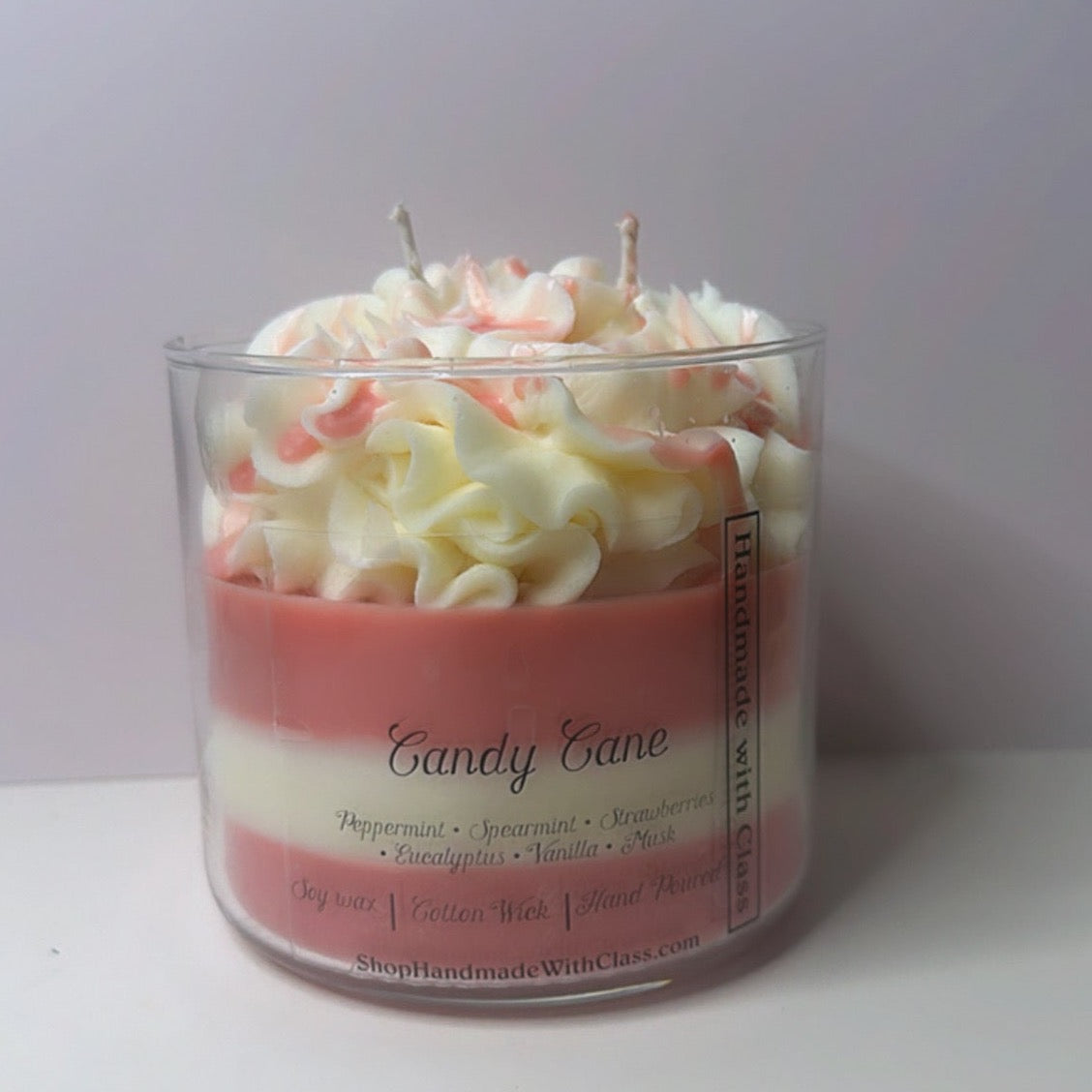 Candy Cane Candle