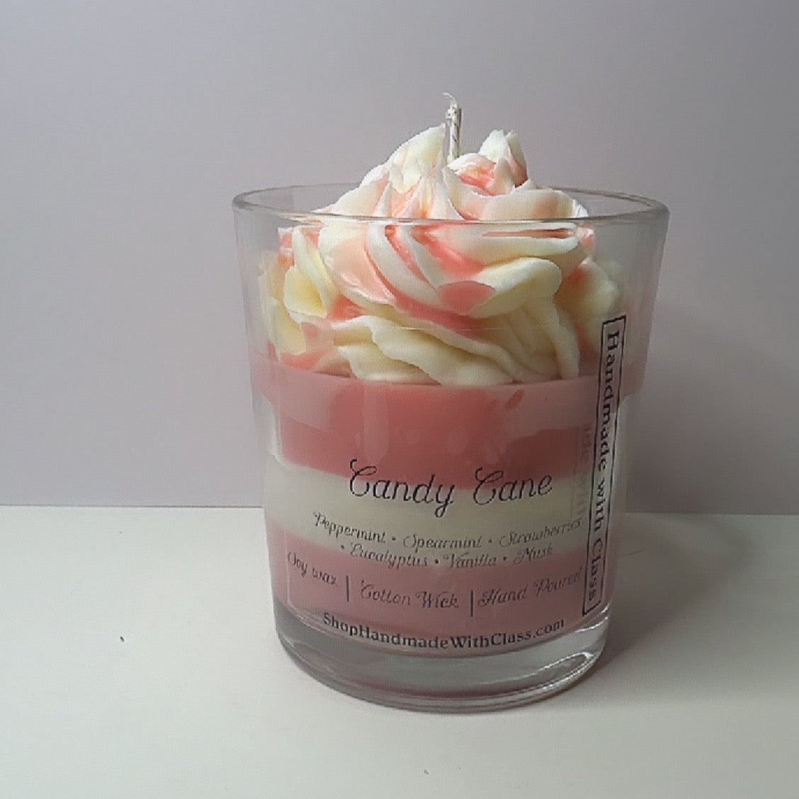 Candy Cane Candle