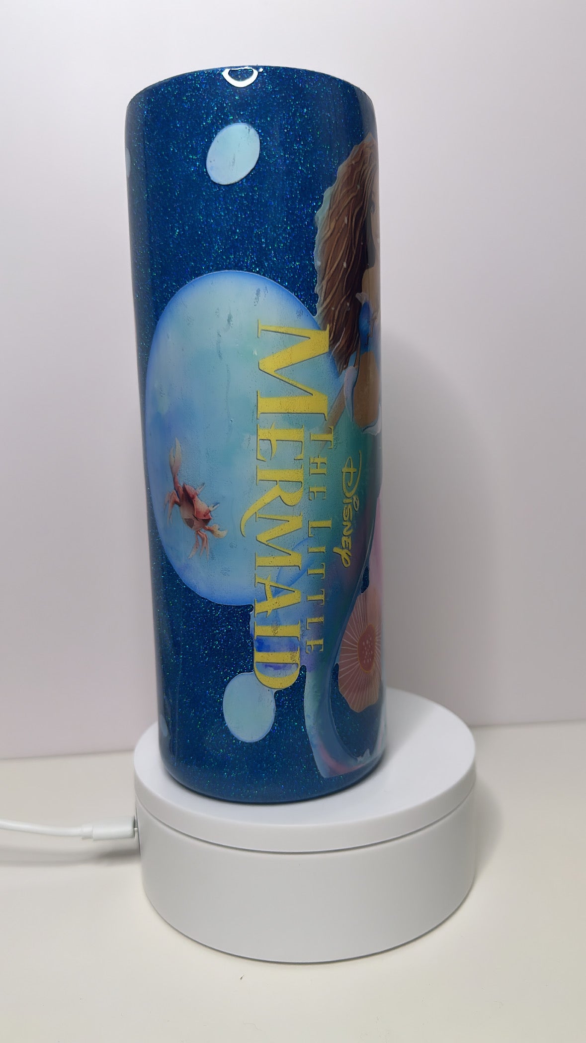 The Little Mermaid Glitter Tumbler