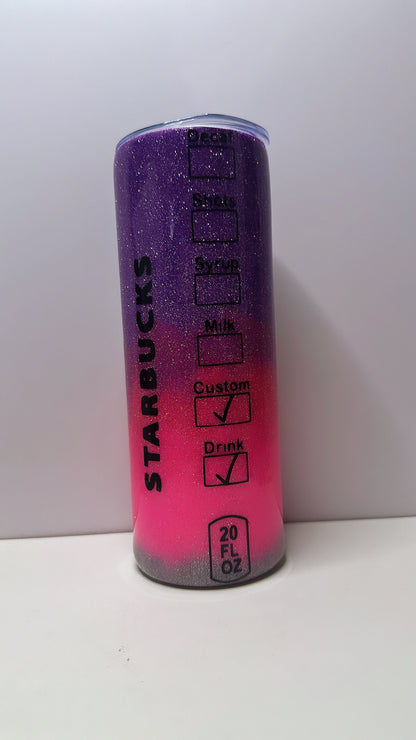 Barbie Ombre Glitter Tumbler