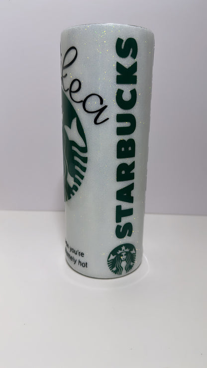 Starbucks themed Glitter Tumbler